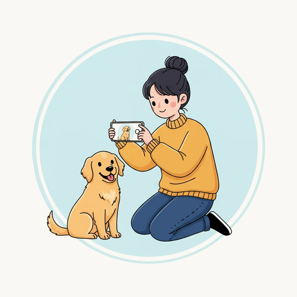 Record or upload a video of your dog